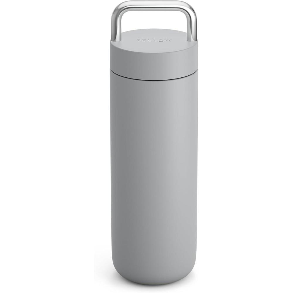 imageFellow 20 oz Carter Carry Water Bottle  LeakProof Lid Vacuum Insulated Stainless Steel Tumbler Keeps Heat for 12 HoursStays Cold for 24 Hours Stainless Steel Handle Dishwasher Safe Stone BlueMatte Grey