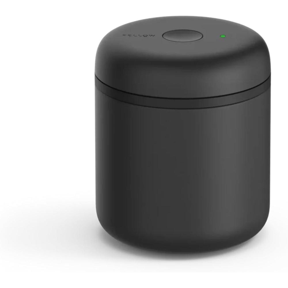 imageFellow Atmos Electric Vacuum Canister ampamp Storage Container  Airtight Coffee ampamp Food Storage Containers  Coffee Containers  Clear Glass 07 LiterMatte Black