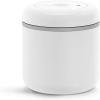 Fellow Atmos Vacuum Coffee Canister & Food Storage Container – 0.7 Liter Canister holds up to 11 oz of Coffee Beans – Airtight Food Storage Containers – Coffee Containers – 0.7 Liter – Clear Glass(Matte White)