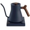 Fellow Stagg EKG Pro Studio Edition Electric Gooseneck Kettle – Pour-Over Coffee, Tea, Quick Heating, Precise Temperature Control, Scheduling, Built-in Brew Timer-Matte Black with Walnut Handle, 0.9 L(Stone Blue with Walnut Handle)