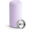 Fellow 12 oz Carter Move Travel Mug – Vacuum-Insulated Stainless Steel Travel Coffee Mug – Coffee Tumbler with Ceramic Interior and Splash Guard – Warm Pink(Lavender Purple)