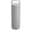 Fellow 20 oz Carter Carry Water Bottle – Leak-Proof Lid, Vacuum Insulated Stainless Steel Tumbler, Keeps Heat for 12 Hours/Stays Cold for 24 Hours, Stainless Steel Handle, Dishwasher Safe, Stone Blue(Matte Grey)