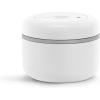 Fellow Atmos Vacuum Coffee Canister & Food Storage Container – 0.7 Liter Canister holds up to 11 oz of Coffee Beans – Airtight Food Storage Containers – Coffee Containers – 0.7 Liter – Clear Glass(Matte White)