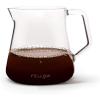 Fellow Mighty Small Glass Carafe – Manual Pour Over Coffee Beaker and Tea Steeper, Borosilicate Glass Decanter, 16.9 oz Clear Container(Clear)