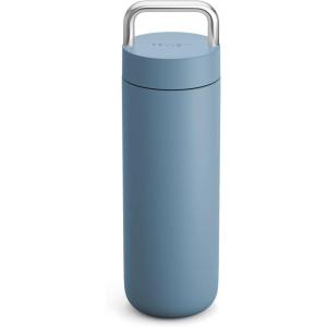 Fellow 20 oz Carter Carry Water Bottle – Leak-Proof Lid, Vacuum Insulated Stainless Steel Tumbler, Keeps Heat for 12 Hours/Stays Cold for 24 Hours, Stainless Steel Handle, Dishwasher Safe, Stone Blue(Hazy Blue)