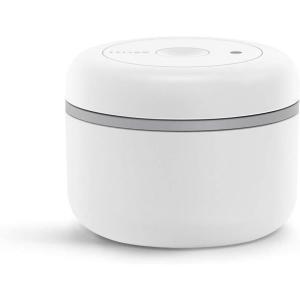 Fellow Atmos Vacuum Coffee Canister & Food Storage Container – 0.7 Liter Canister holds up to 11 oz of Coffee Beans – Airtight Food Storage Containers – Coffee Containers – 0.7 Liter – Clear Glass(Matte White)