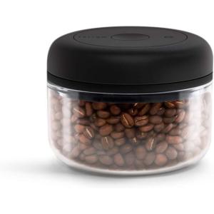 Fellow Atmos Vacuum Coffee Canister & Food Storage Container – 0.7 Liter Canister holds up to 11 oz of Coffee Beans – Airtight Food Storage Containers – Coffee Containers – 0.7 Liter – Clear Glass(Clear Glass)