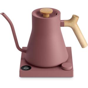 Fellow Stagg EKG Pro Electric Gooseneck Kettle – Pour-Over Coffee and Tea Pot, Stainless Steel, Quick Heating, Desert Rose with Maple Wood Handle, 0.9 Liter(Desert Rose)