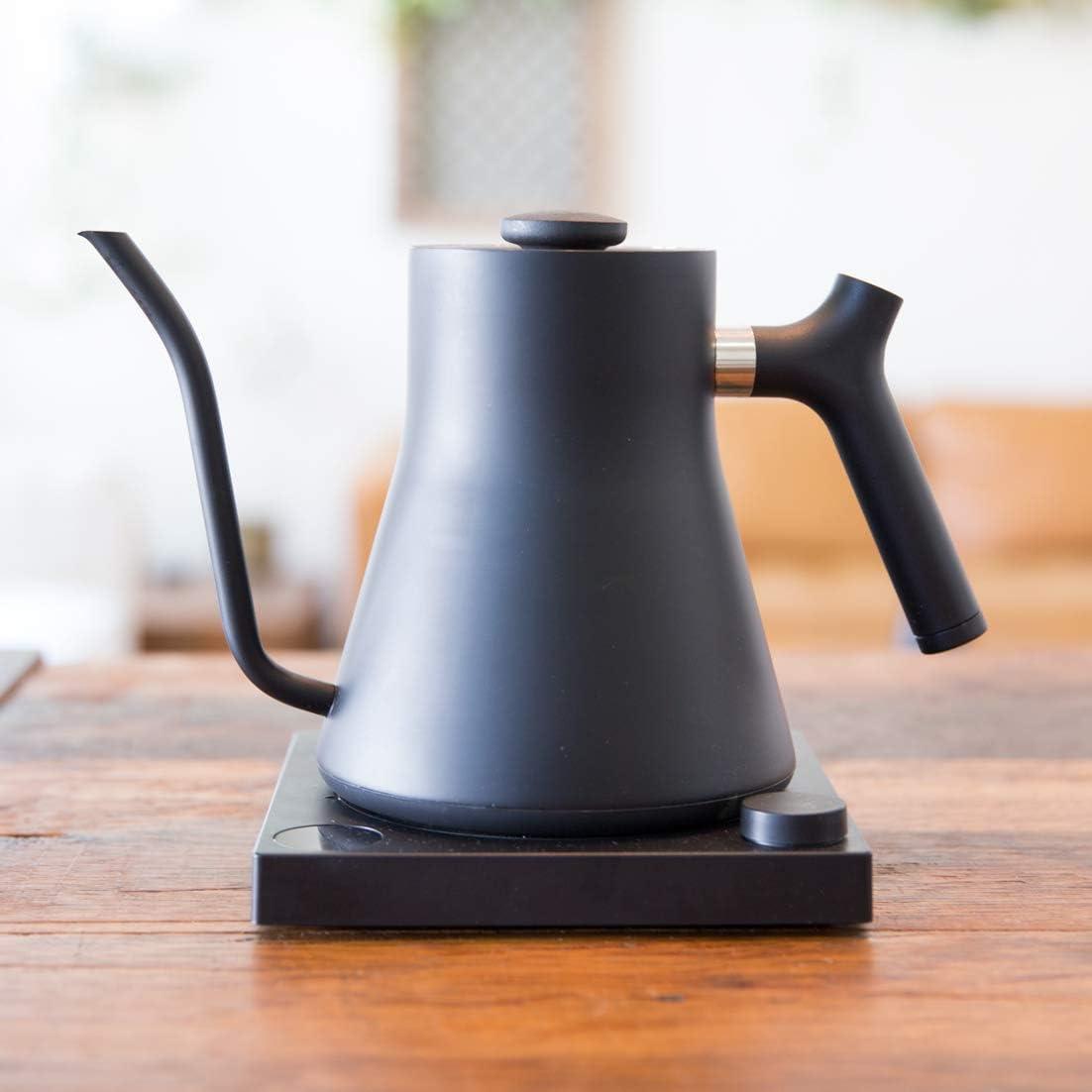 imageFellow Matte Black PourOver Coffee Enthusiast Bundle Stagg EKG Electric Gooseneck Kettle Stagg XF PourOver Coffee Maker Set