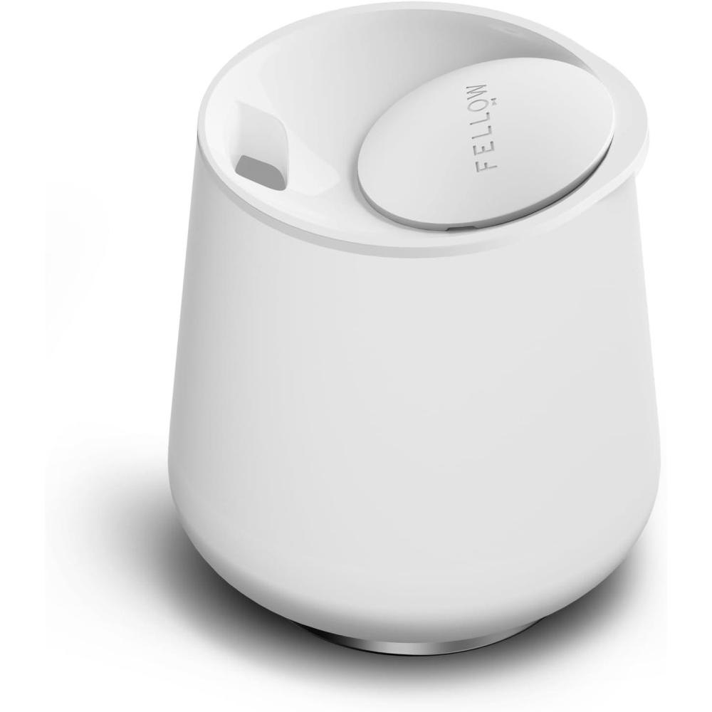 imageFellow Ruby Wine Tumbler Set of 2  Insulated Stainless Steel Wine and Cocktail Tumblers with Ceramic Interior and Swivel Pebble Lid  12 oz Mint ChipMatte White  Pack of 1