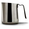 Fellow Eddy Steaming Pitcher – Milk Frother Pitcher with Fluted Spout, Premium Barista Tools for Precision Latte Art, 18/8 Stainless Steel, Graphite, 18oz Jug(Polished Graphite)