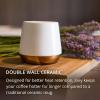 Fellow Joey Double Wall – Matte Black & White – Sophisticated Ceramic Coffee Mug Bundle – 8 oz, Set of 2