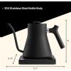 Fellow Matte Black Pour-Over Coffee Enthusiast Bundle Stagg EKG Electric Gooseneck Kettle + Stagg [XF] Pour-Over Coffee Maker Set