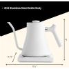 Fellow Stagg EKG Electric Gooseneck Kettle for Pour-Over Coffee and Tea – Stainless Steel Water Boiler & Ode Brew Grinder – Electric Burr Coffee Grinder Bundle