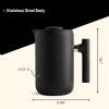 Matte Black Coffee and Tea Enthusiast Bundle: Fellow Clara Insulated Coffee Maker + Corvo EKG Electric Tea Kettle