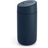 Fellow 12 oz Carter Slide Travel Mug – One-Handed Slide Lid, Vacuum Insulated Stainless Steel Tumbler with Ceramic Interior for Hot and Cold Drinks, Leak-Proof and Dishwasher Safe, Stone Blue(Stone Blue)