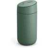 Fellow 12 oz Carter Slide Travel Mug – One-Handed Slide Lid, Vacuum Insulated Stainless Steel Tumbler with Ceramic Interior for Hot and Cold Drinks, Leak-Proof and Dishwasher Safe, Stone Blue(Smoke Green)