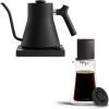 Fellow Matte Black Pour-Over Coffee Enthusiast Bundle Stagg EKG Electric Gooseneck Kettle + Stagg [XF] Pour-Over Coffee Maker Set