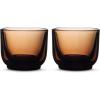 Fellow Pirch Espresso Glasses 3.5 oz Artisanal Cups, Set of 2, Dishwasher Safe Coffee Glasses for Espresso Shots & Latte Art – Amber(Amber)