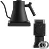 Matte Black Coffee Connoisseur Bundle: Fellow Stagg EKG Pro Electric Gooseneck Kettle + Gen 2 Ode Brew Grinder