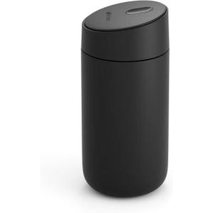 Fellow 12 oz Carter Slide Travel Mug – One-Handed Slide Lid, Vacuum Insulated Stainless Steel Tumbler with Ceramic Interior for Hot and Cold Drinks, Leak-Proof and Dishwasher Safe, Stone Blue(Matte Black)