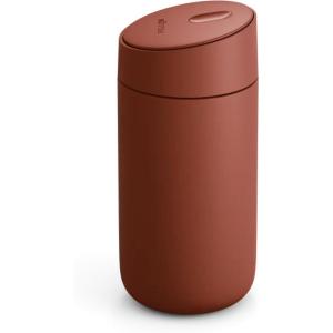 Fellow 12 oz Carter Slide Travel Mug – One-Handed Slide Lid, Vacuum Insulated Stainless Steel Tumbler with Ceramic Interior for Hot and Cold Drinks, Leak-Proof and Dishwasher Safe, Stone Blue(Sienna)