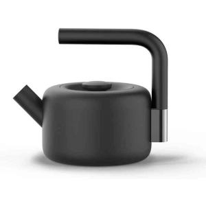 Fellow Clyde Stovetop Tea Kettle – Modern Twist on a Whistling Teapot, Stainless Steel Kettle, Matte Black, 1.7 Liter