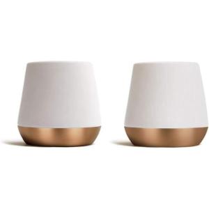 Fellow Junior Demitasse Double Wall Ceramic Coffee Mug – Refined and Sophisticated Espresso Cups, Matte White, 2.3 oz Shot Cup (Set of 2)