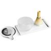 Fellow Matcha Set, Complete Matcha Tea Kit with Ceramic Bowl, Bamboo Whisk & Stand, Stainless Steel Spoon, Sifter, & Tea Tray, Matte White Set(Matte White)